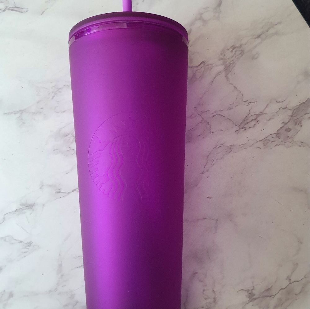 Starbucks Valentines 2022 Matte Purple Soft Touch Tumbler